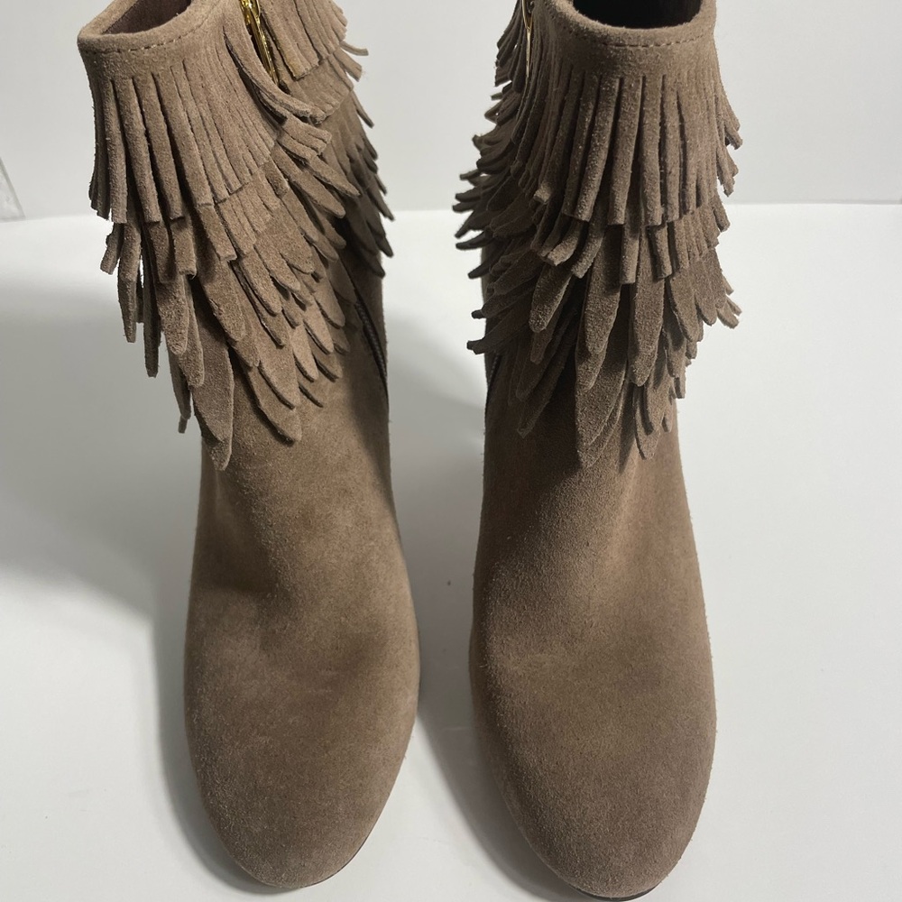 ISOLA Fringe Suede Ankle Boots New